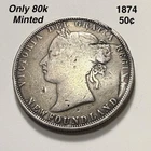 1874 Newfoundland 50 Cents — photo from another recent sale