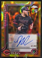 2025 Topps Chrome - Gold Lava Refractor Auto #'d/85 | Blake Dunn - CIN Reds