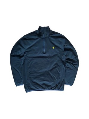 Lyle & Scott /4 Zip Sweatshirt | Casual | Größe L | Navy Blau | Pull Marine