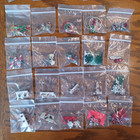 Lot of 30 UNUSED Vintage Christmas Holiday Pierced Earrings Whimsy Santas Bells — photo 4