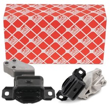 2x febi Motorlager für SMART FORTWO (451) 1.0 / Turbo / Brabus + electric