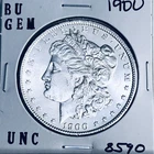 1900 BU GEM MORGAN SILVER DOLLAR UNC MS+++ U.S. MINT RARE COIN 8590