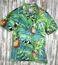 Hurley Mens Hawaiian Aloha Short Sleeve Multi-Color Classic Fit Size Large
