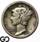 1921 Mercury Dime *Key Date* VF
