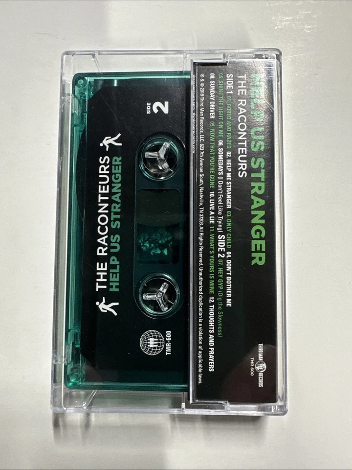The Raconteurs - Help Us Stranger Green Cassette Tape Album Jack White Third Man - Image 3 of 3