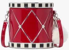 Kate Spade Toy Store 3D Red Drum Crossbody Bag KI970 NWT Collectible Purse F