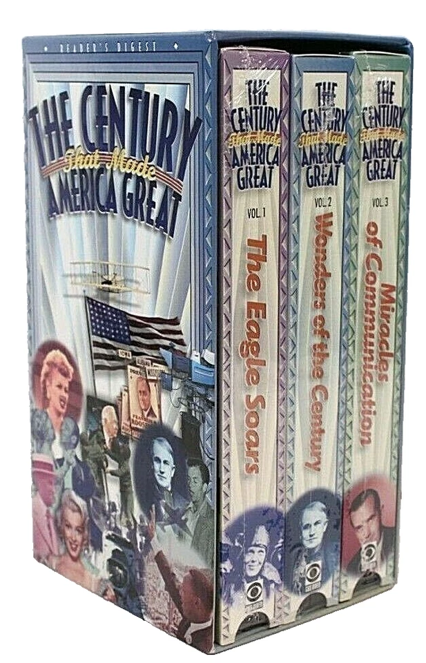 "The Century That Made America Great" Reader's Digest & CBS 3-Tape Set VHS 1996 - Image 2 of 4