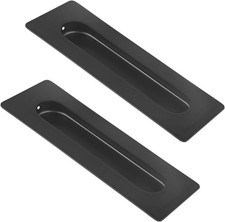 7 in Flush Pull Sliding Closet Door Handles 2 Pack Recessed Rectangular Big Hand