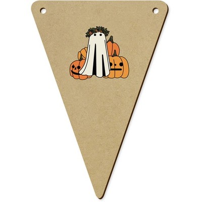 5 Wimpel/Fahnen ''Kürbis Geist Halloween'' 140 mm (BN00092296)