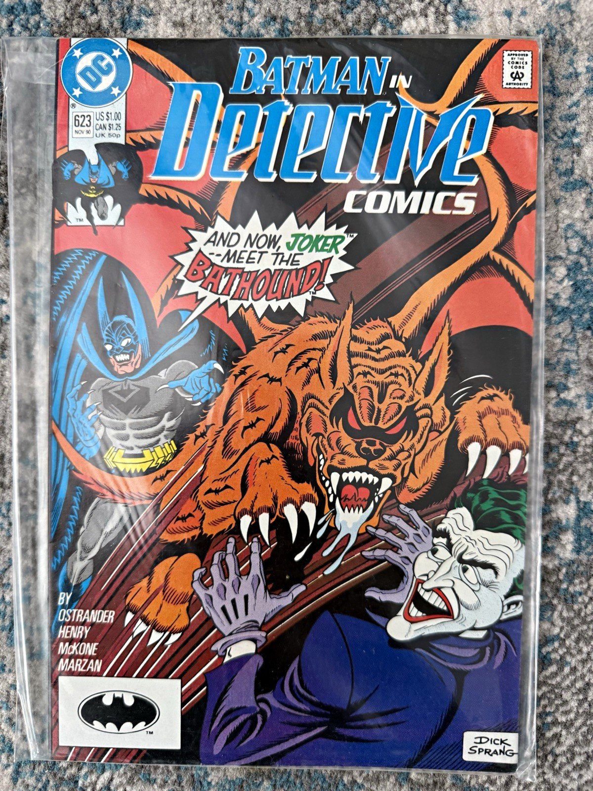 Detective Comics Batman #623 (1993 DC) And Now, Meet the Bathound! Joker cover