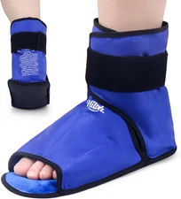 Foot Ice Pack Wrap for Swelling & Plantar Fasciitis, Reusable Full Coverage A...