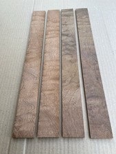 4 Pc Mahogany Figured Thin Stock Wood Crafts Blanks 17 3/4  X 1 7/8  X3/16  