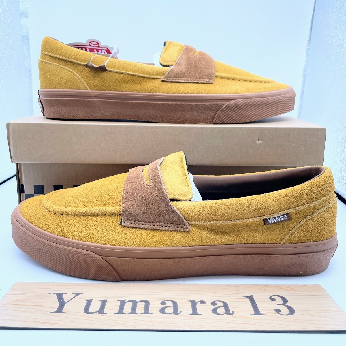 Vans Loafer Low Cut Leather Tabacco Brown V196CF CN Men's Size | eBay