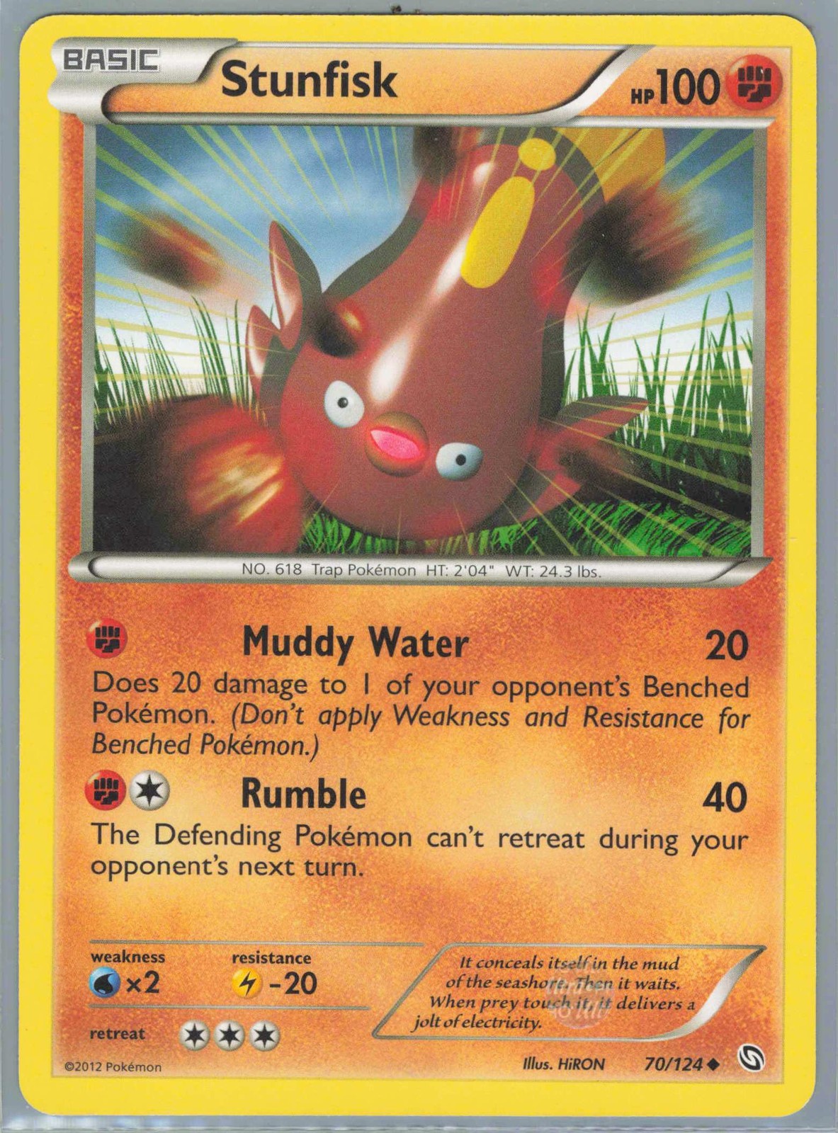 Stunfisk Uncommon Dragons Exalted 70/124 LP