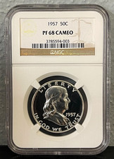 1957 [PROOF] Franklin Half Dollar Prices | Ungraded, NGC, PCGS Values