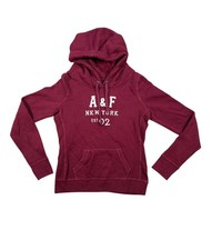 Abercrombie and Fitch Women's Hoodie Size M Red