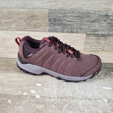 Oboz Sypes Low Shoes Womems Sz 8 Peppercorn Leather B-Dry Hiking Waterproof