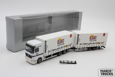 Herpa MB Actros MP1 LH 2553 Jumbo Truck Train  East Logistic Systems  1:87 /H225