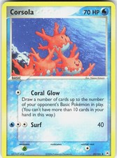 Corsola 32/101 Uncommon Hidden Legends Pokemon Moderately Played