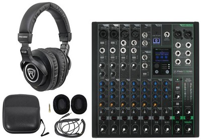 Mackie ProFX10GO 10-Channel Battery Analog Mixer w/FX/USB/Bluetooth+Headphones