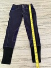 Equine Couture Girls Sportif Natasha Horse Riding Breeches Navy Blue Size 6 — photo 2