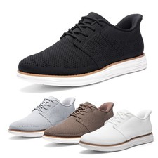 Men's Hands Free Slip On Casual Dress Shoes Lace-Up Breathable Mesh Sneakers