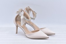 Womens Jewel Badgley Mischka Jaycee Tan Pumps Size 7 EU 38 