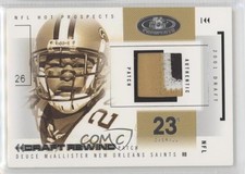 2004 Fleer Hot Prospects White Jersey 18/33 Deuce McAllister #DR/DM2 Patch i5f