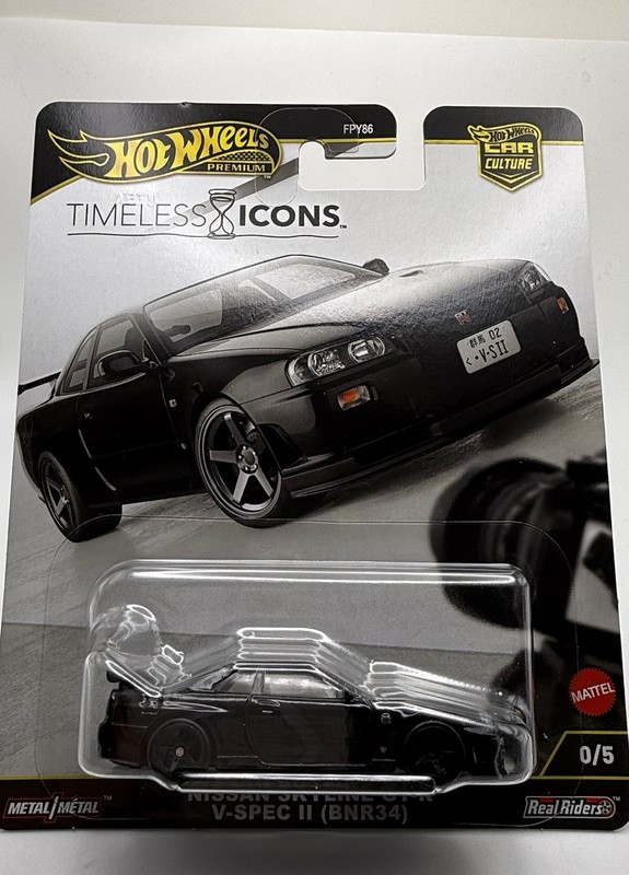 Hot Wheels 2025 Timeless Icons - V-Spec II Nissan Skyline GT-R R34 - 0/5 CHASE