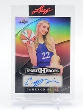 CAMERON BRINK 2026-27 LEAF SPORTS HEROES AUTO SILVER #BA-CB4 /9 Q3474