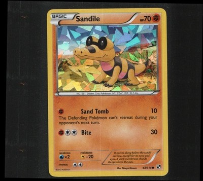 Sandile 63/114 (Cracked Ice Holo) Holo Promo 063/114 MP Naoyo Kimura