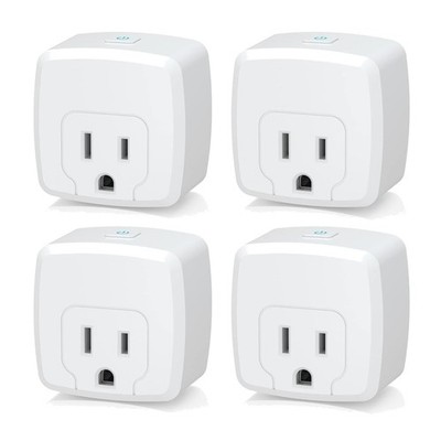 Smart Plug Mini 15A, Remote Control Timer Function, 4-Pack