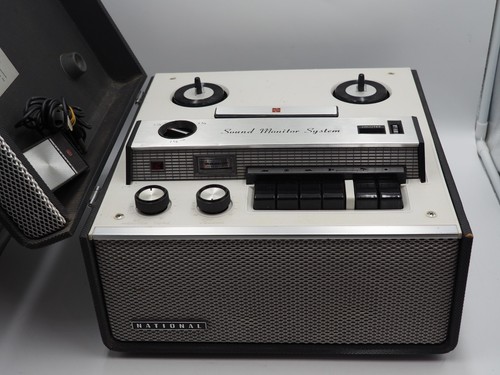 Vintage National Japan VALVE No. RQ-703S Reel to Reel Tape deck With Mike Tested - Picture 6 of 9