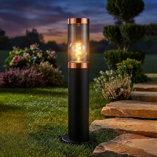 Sockelleuchte AußEnleuchte Stehlampe Edelstahl Kupfer Rauch Schwarz Wegeleuchte-image