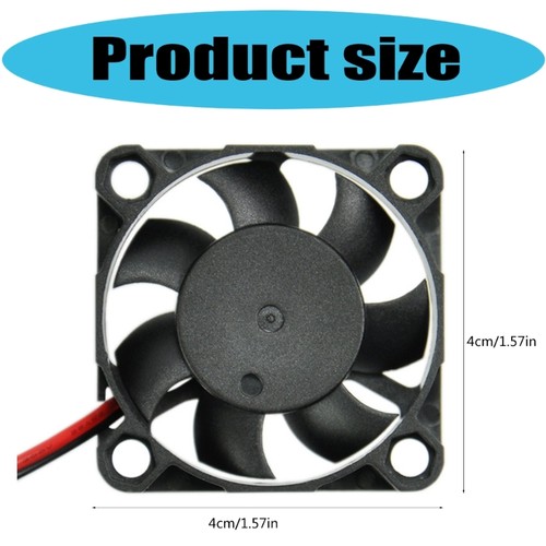 Micro 40mm 4010 Cooling Fan DC5V 12V Double Ball Bearings for 3D Printers - Afbeelding 8 van 10