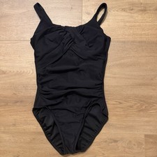 Lands' End Women's Underwire Tummy Control One-Piece Swimsuit Line, Black, S. 8D