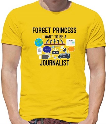 Vergiss Prinzessin Ich will Journalist werden - Herren T-Shirt - Zeitung lustig