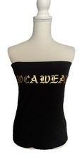 Rockawear Black Strapless Tube Top Sz Large New