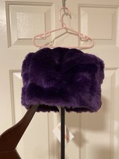 Gymboree Purple Faux Fur Hat Size 5-7 New With Tag