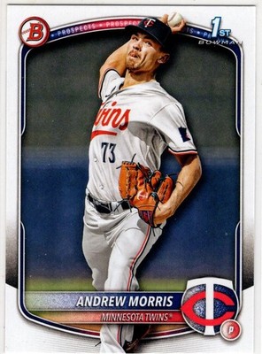 2025 Topps 1st Bowman Baseball Andrew Morris No. BP-90 Minnesota Twins