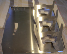 Wandregal Edelstahl Einzelstück Küchenwandblende Zeitungshalter Handmade G