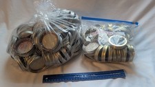 HUGE LOT of 2.75" Reg CANNING LIDS Bands/Rings /Seals BALL SURE TIGHT NEW! x 125