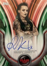 Ruby Riott Auto Green /75 Topps WWE 2020 Women's Division 