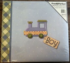 Lot of two C.R. Gibson 12x12 Pre-Designed Scrapbooks for Boy  Girl