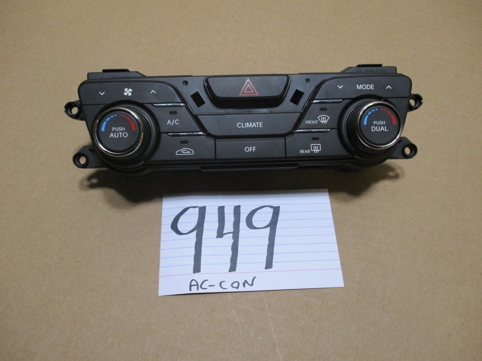 11 12 13 Kia Optima AC and Heater Control Used Stock #949-AC