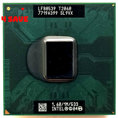 Intel Pentium Dual-Core T2060 1.60GHz Socket M Laptop Mobile CPU