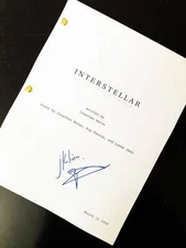 Interstellar Movie Full Script With 154 Pages  Autograph by Matthew Mcconaughey