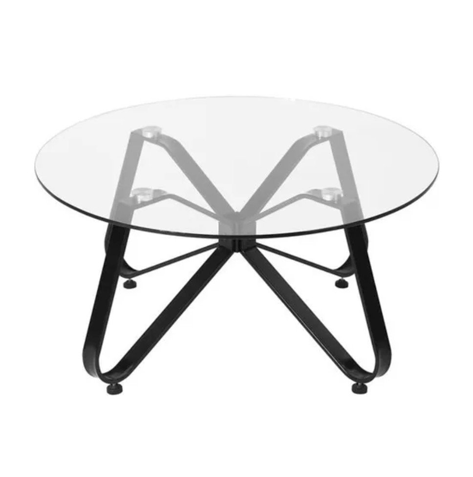 Table basse ronde en verre pour optimiser l'espace des petits salons - 3