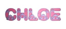 Personalised Name Sign, Nursery Room, Princess, Carriage and Castle Theme 109
