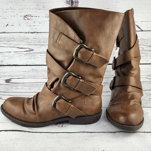 Mid Calf Boho Boots Womens Size 
